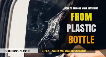 Easy Steps to Remove Vinyl Lettering from Plastic Bottles