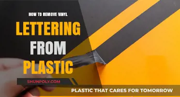 Easy Steps to Remove Vinyl Lettering from Plastic Surfaces