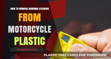Easy Steps to Safely Remove Warning Stickers from Motorcycle Plastic