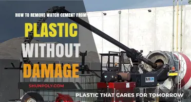 Safely Removing Watch Cement from Plastic: A Damage-Free Guide