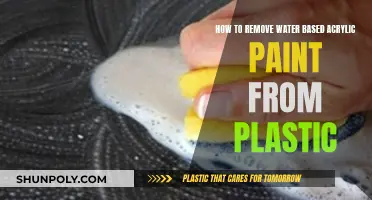 Removing Water-Based Acrylic Paint from Plastic Surfaces