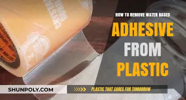 Effective Methods to Remove Water-Based Adhesive from Plastic Surfaces