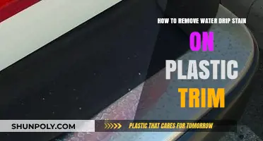 Effective Methods to Remove Water Drip Stains from Plastic Trim