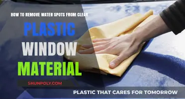 Effective Methods to Remove Water Spots from Clear Plastic Windows
