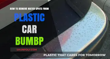 Effective Ways to Remove Water Spots from Plastic Car Bumpers