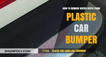 Effective Ways to Remove Water Spots from Plastic Car Bumpers