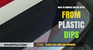 Effective Tips to Remove Water Spots from Plastic Dips Easily