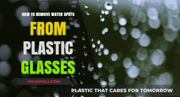 Effective Ways to Remove Water Spots from Plastic Glasses