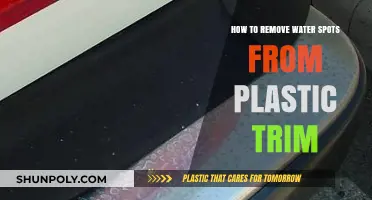 Effective Ways to Remove Water Spots from Plastic Trim Easily