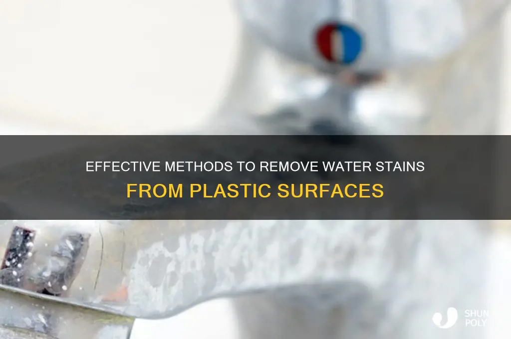 how to remove water stain from plastic
