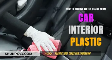 Effective Tips to Remove Water Stains from Car Interior Plastic