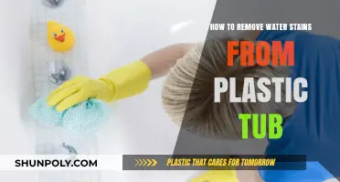 Effective Tips to Remove Water Stains from Your Plastic Tub