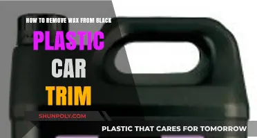 Effective Ways to Remove Wax from Black Plastic Car Trim