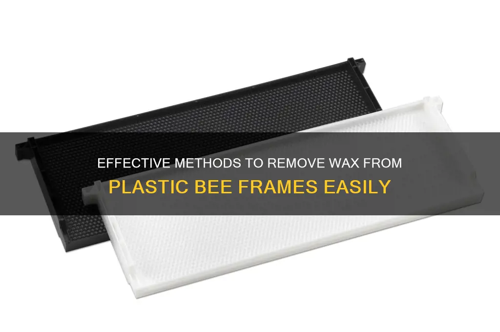 how to remove wax from plastic bee frames