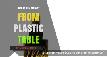 Easy Steps to Remove Wax from Plastic Tables Without Damage
