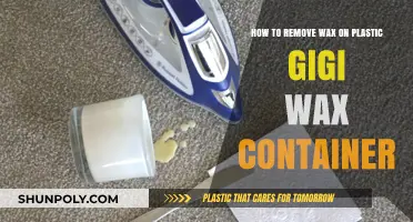 Easy Wax Removal from Plastic Containers