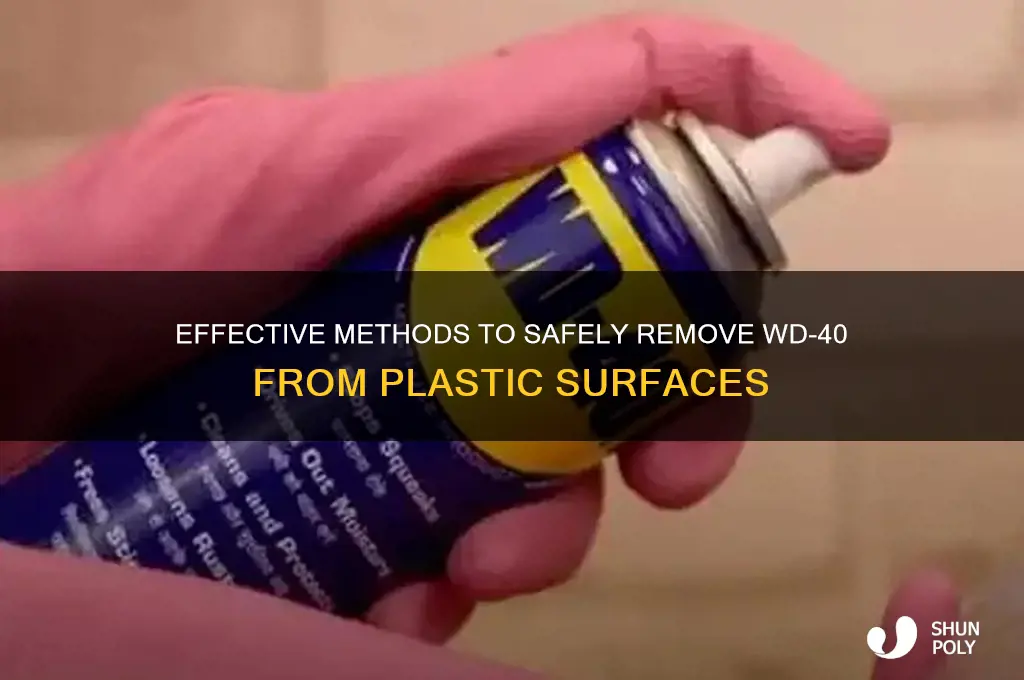 how to remove wd40 from plastic