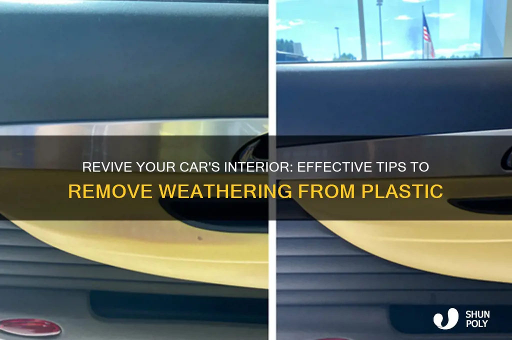 how to remove weathering from car interior plastic