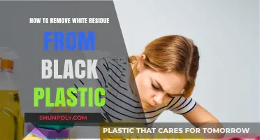 Effective Ways to Remove White Residue from Black Plastic Surfaces