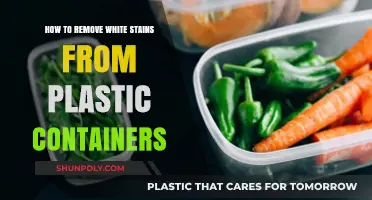 Erase White Stains from Plastic Containers Easily