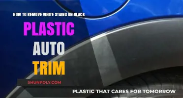 Effective Methods to Remove White Stains from Black Plastic Auto Trim