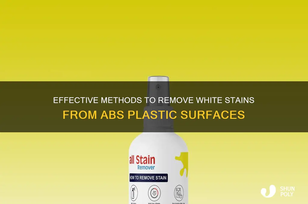 how to remove white syain from abs plastic