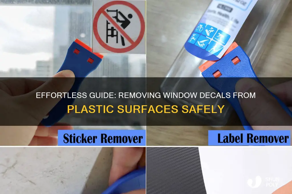 how to remove window decals from plastic