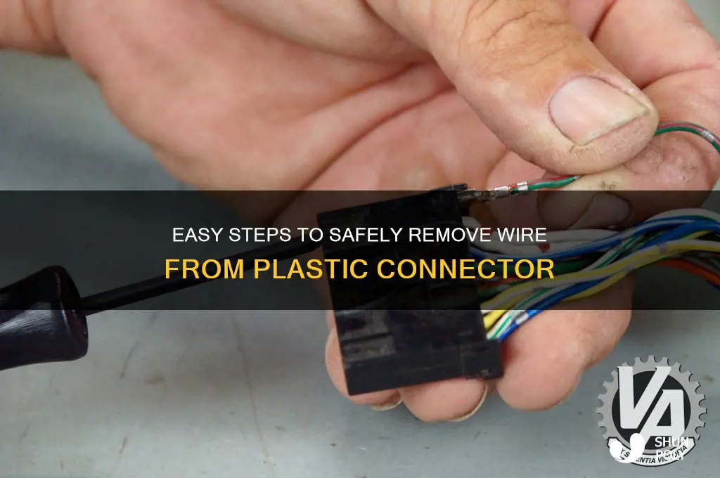 how to remove wire from plastic connector