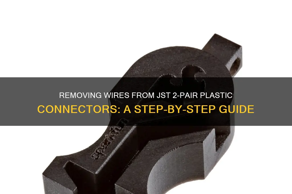 how to remove wires from plastic connector jst 2 pair