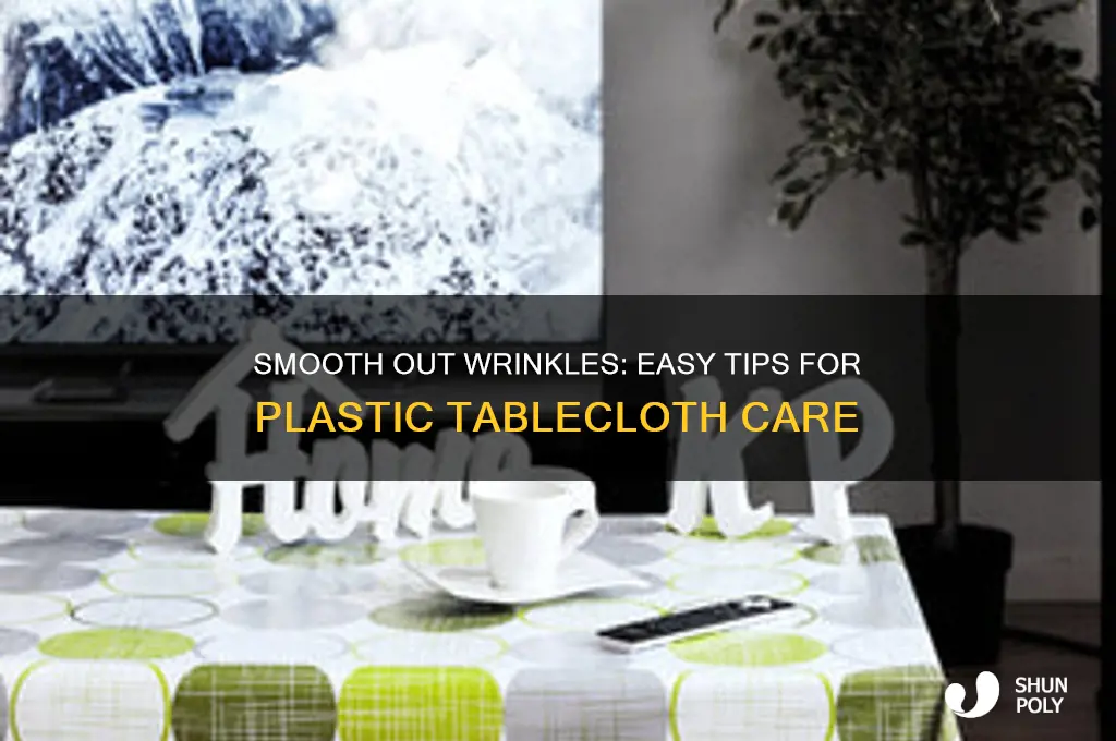 how to remove wrinkles from plastic tablecloth