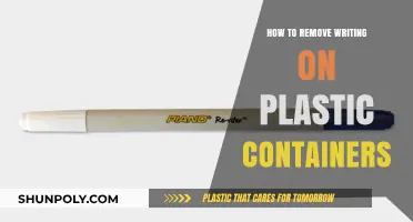 Effective Methods to Erase Writing from Plastic Containers Easily
