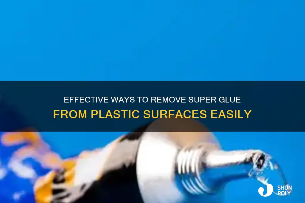 how to remove wuper glue from plastic