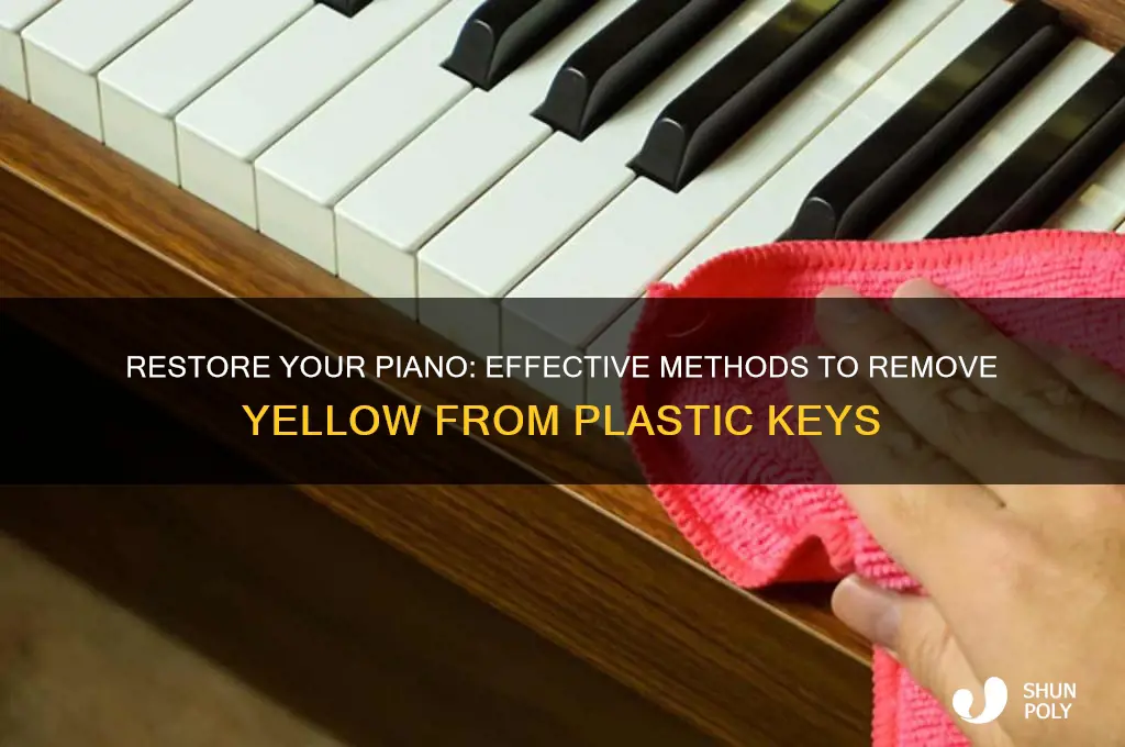 how to remove yellow from plastic piano keys