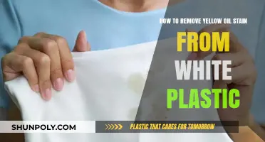 Effective Tips to Remove Yellow Oil Stains from White Plastic