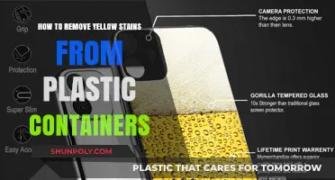 Effective Ways to Remove Yellow Stains from Plastic Containers