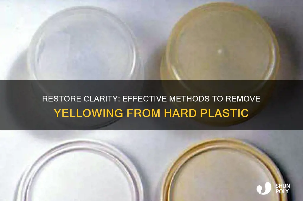 how to remove yellowing from hard plastic
