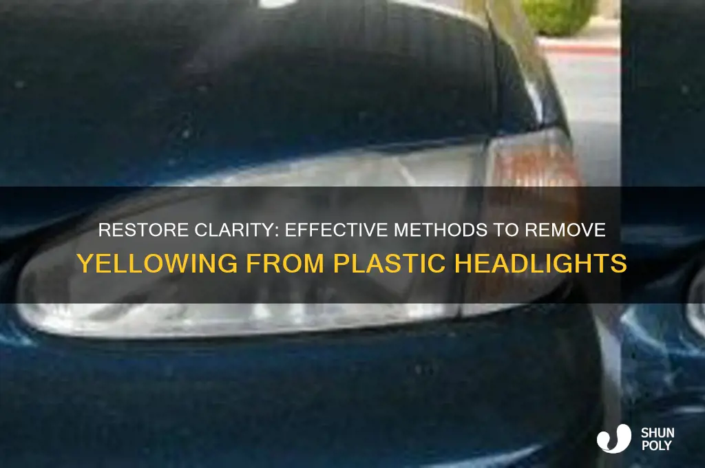 how to remove yellowing from plastic headlights
