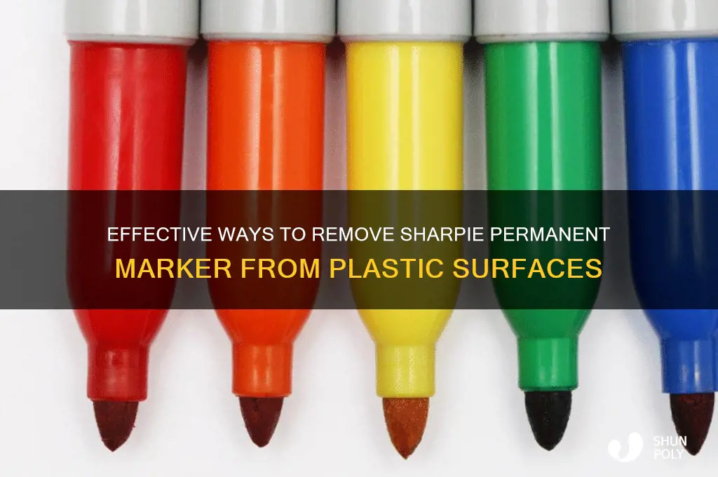 how to remover sharpie permanent marker plastic