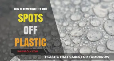Eradicating White Water Spots from Plastic