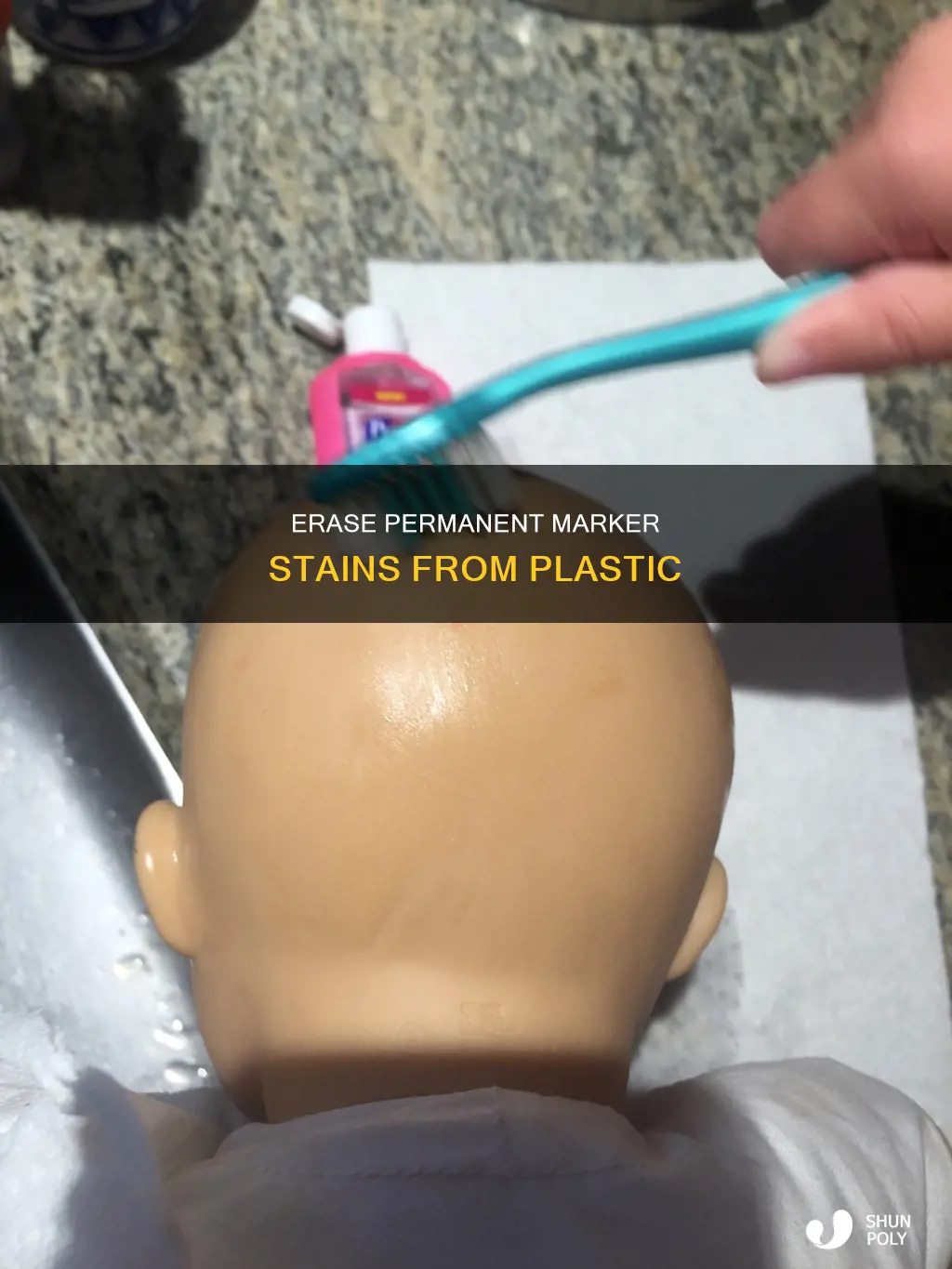 how to remve permanentmarker from plastic