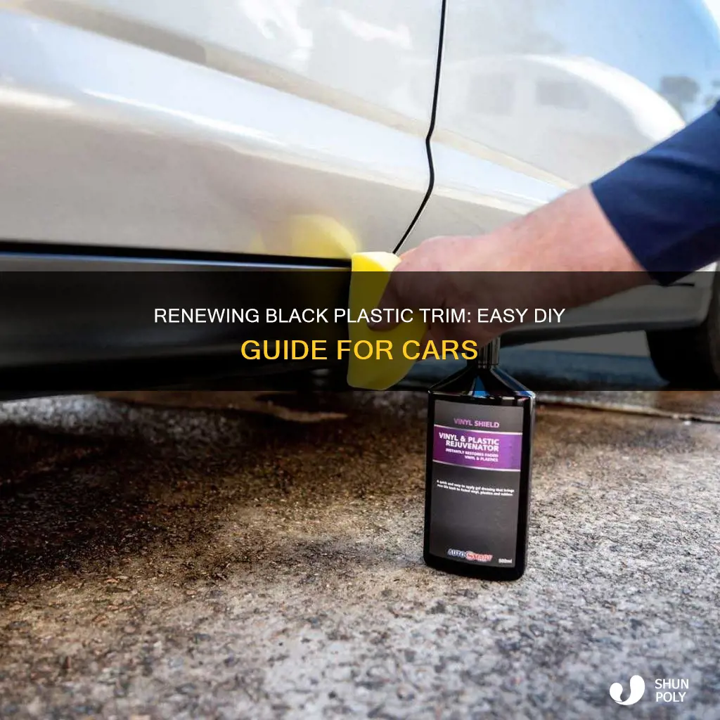 how to renew black plastic on car