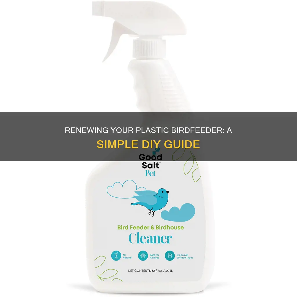 how to renew outdoor plastic birdfeeder