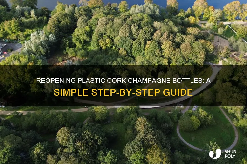 how to reopen a plastic cork champagne bottle