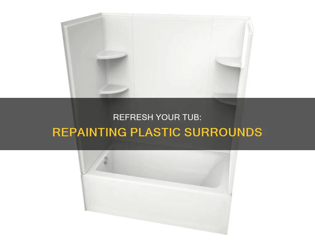 how to repaint a plastic tub surround