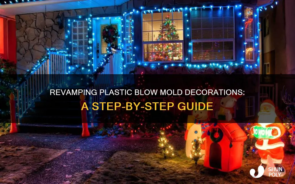 how to repaint plastic blow mold decorations