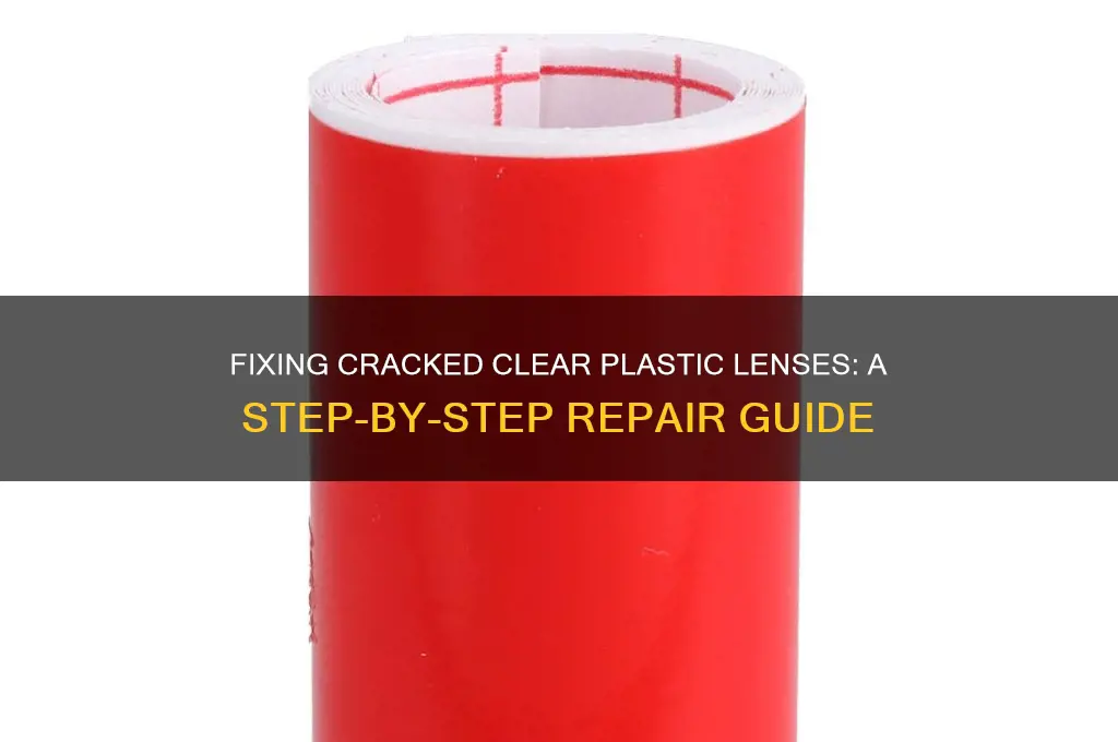 how to repair a clear plastic lens crack