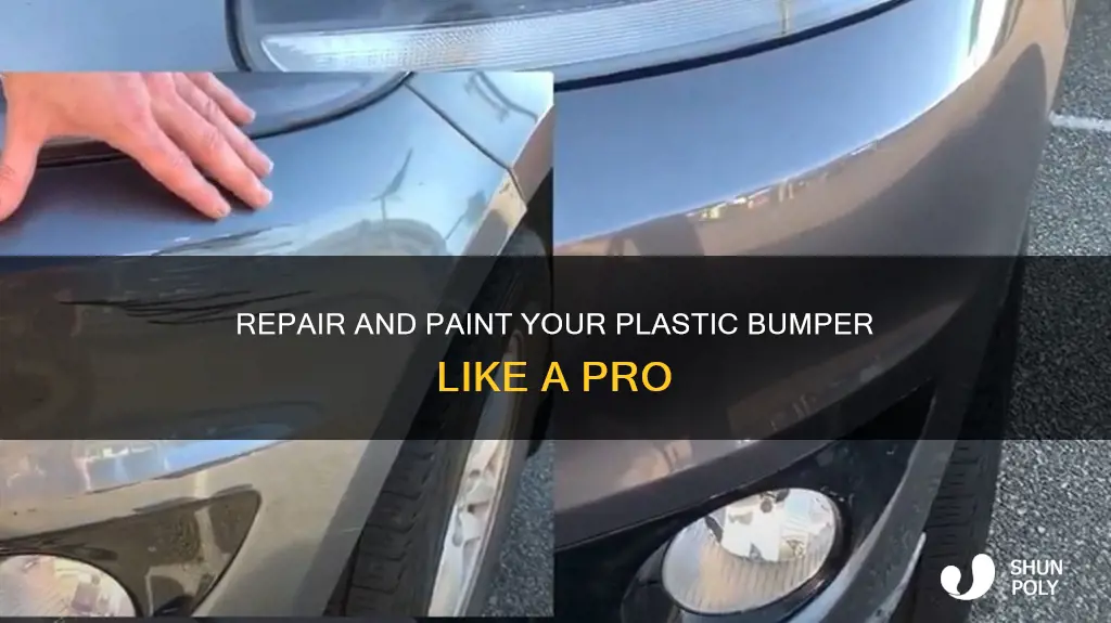 how to repair and paint a plastic bumper cover