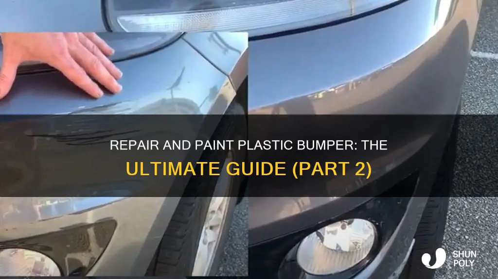 how to repair and paint a plastic bumper part two