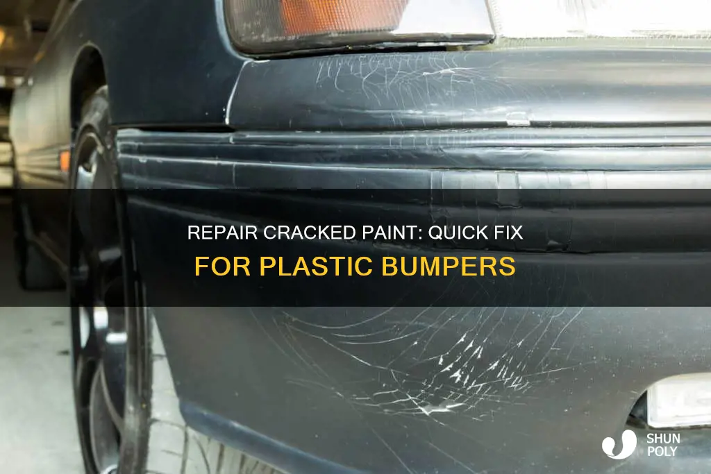 how to repair cracked paint on plastic bumper