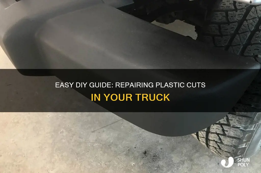 how to repair cuts in the plastic in your truck